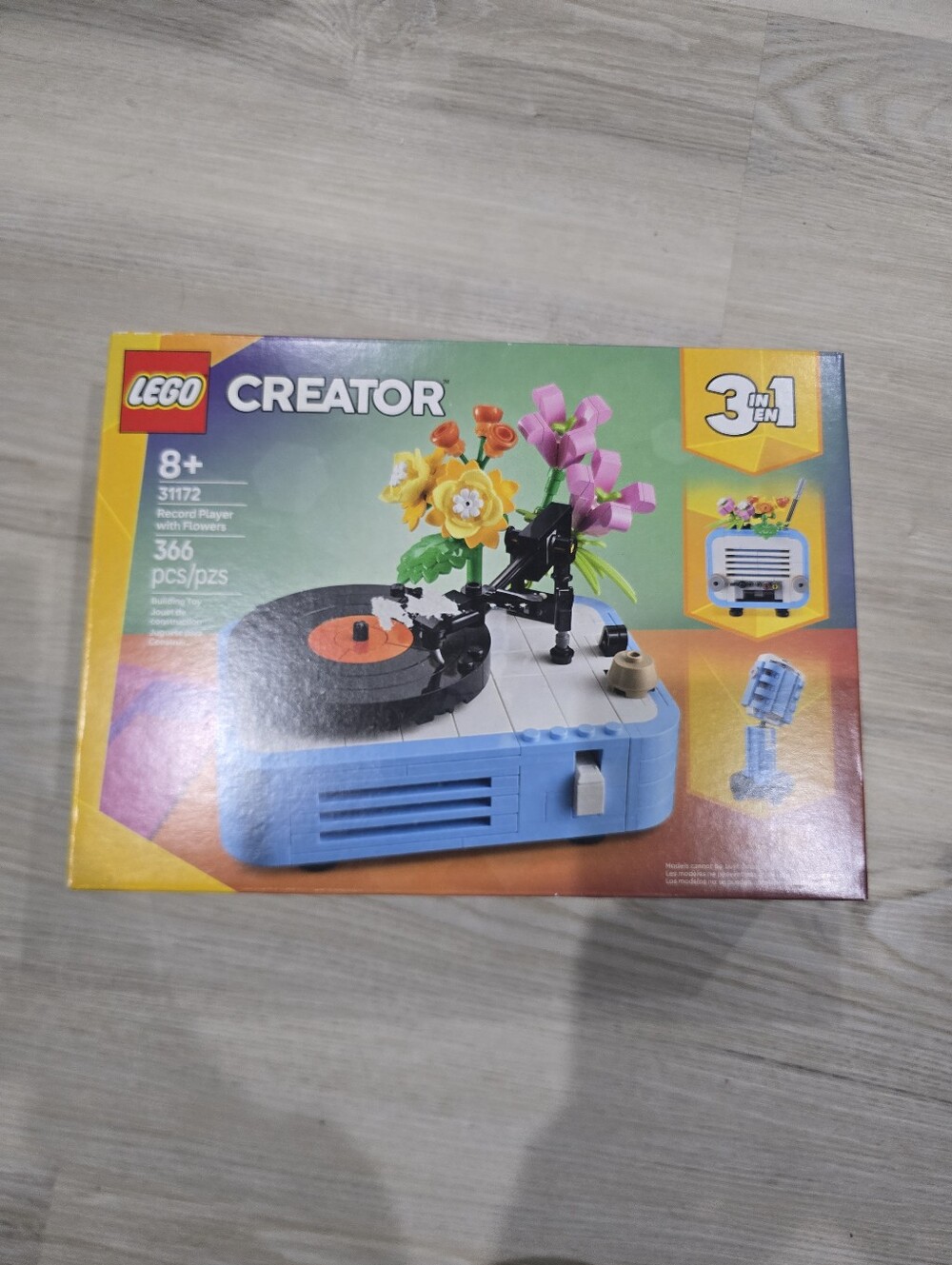 LEGO Creator 3 in 1 Record Player W/Flowers, Radio Or Microphone New Sealed Box